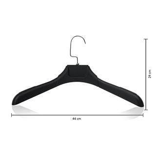 Erkek Ceket Gömlek Askısı SİYAH 10 ADET 42 CM Genişlik