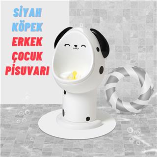 Erkek Çocuk 1-6 Yaş Tuvalet Eğitimi Eğlenceli Duvar Askılı Pisuvar Siyah