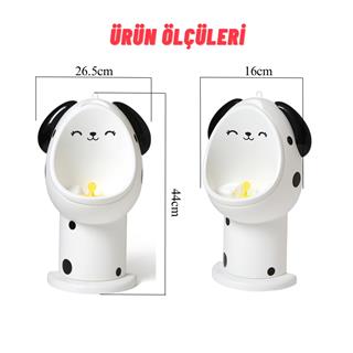 Erkek Çocuk 1-6 Yaş Tuvalet Eğitimi Eğlenceli Duvar Askılı Pisuvar Siyah