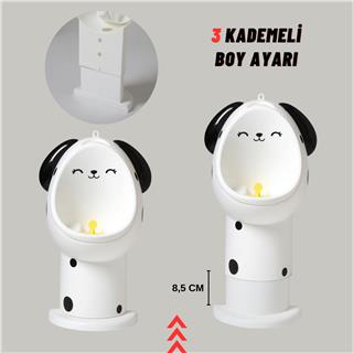 Erkek Çocuk 1-6 Yaş Tuvalet Eğitimi Eğlenceli Duvar Askılı Pisuvar Siyah