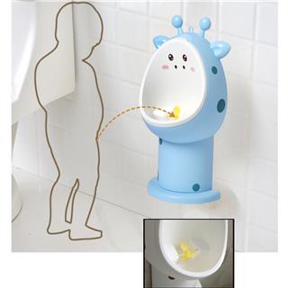 Erkek Çocuk 1-6 Yaş Tuvalet Eğitimi Eğlenceli Duvar Askılı Pisuvar Mavi