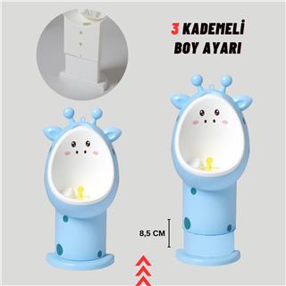 Erkek Çocuk 1-6 Yaş Tuvalet Eğitimi Eğlenceli Duvar Askılı Pisuvar Mavi