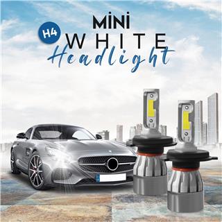 F1 Mini Led Zenon Slim Model Beyaz Renk Led Xenon 6400 Lümen
