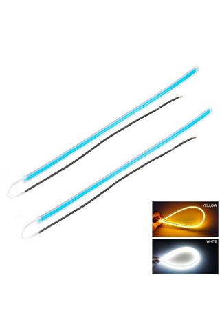 Far Üstü Kayar Led Selamlamalı 60 Cm  KIRMIZI SARI