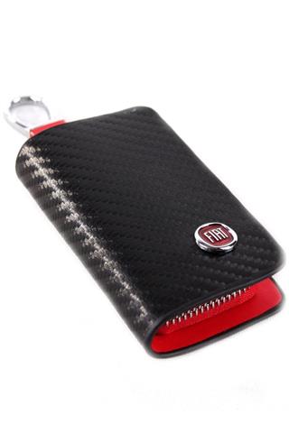 FIAT Uyumlu Karbon Desen Deri Cüzdan Anahtarlık