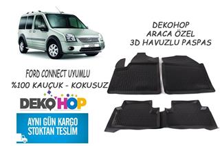 FORD CONNECT Araca Özel Oto Paspas 3D Havuzlu Kauçuk Paspas