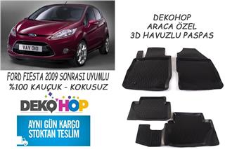FORD FIESTA 2009 SONRASI Araca Özel Oto Paspas 3D Havuzlu Paspas Kauçuk