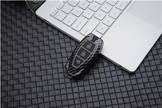 Ford Uyumlu Smart Anahtar Karbon Metal Anahtar Kılıfı