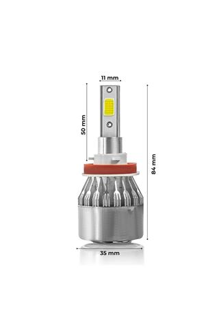 H11 Led Xenon Far Ampulü Beyaz Renk Zenon Led Far