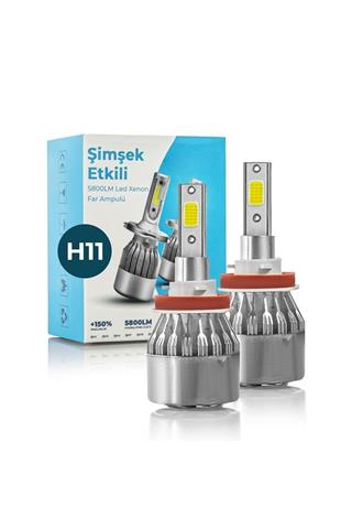 H11 Led Xenon Far Ampulü Beyaz Renk Zenon Led Far