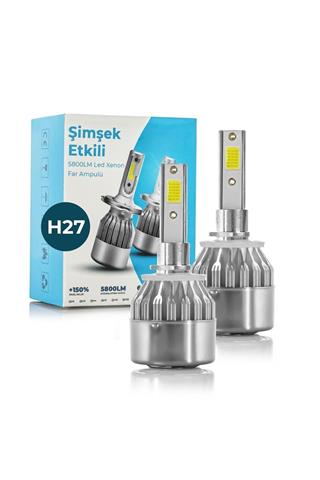 H27 Led Xenon Far Ampulü Beyaz Renk Zenon Led Far