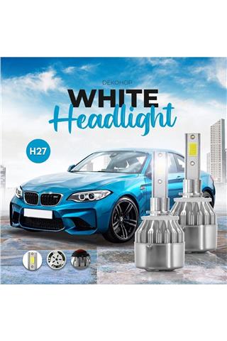 H27 Led Xenon Far Ampulü Beyaz Renk Zenon Led Far