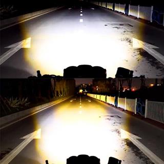 H4 Uzun Kısa Seramik Gövde LED Far Ampul  12-24V Beyaz  Amber Sarı 3 LED Far Lambası 18W 1800 LM