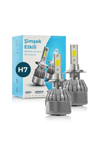 H7 Led Xenon Far Ampulü Beyaz Renk Zenon Led Far