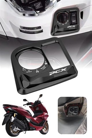 Honda PCX 2021-2026 Kontak ve Kilit Koruma Çerçevesi SİYAH
