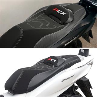 Honda Pcx 2021-25 Sele Koltuk Karbon Spor Tasarım Yolcu Sürücü Ayrı Bölmeli Suya Güneşe Dayanıklı 