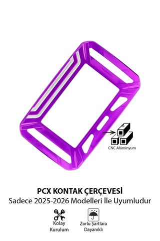 Honda PCX 2025-2026 Uyumlu CNC Aluminyum Gösterge/Ekran Çerçevesi MOR