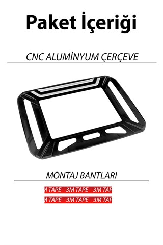 Honda PCX 2025-2026 Uyumlu CNC Aluminyum Gösterge/Ekran Çerçevesi SİYAH