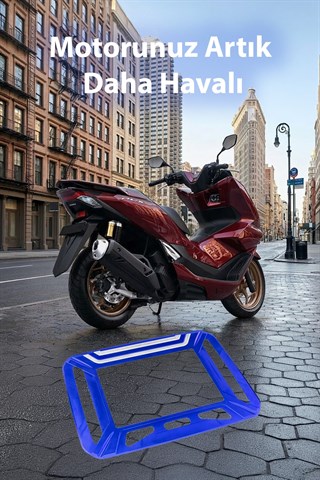 Honda PCX 2025-2026 Uyumlu CNC Aluminyum Gösterge/Ekran Çerçevesi MAVİ