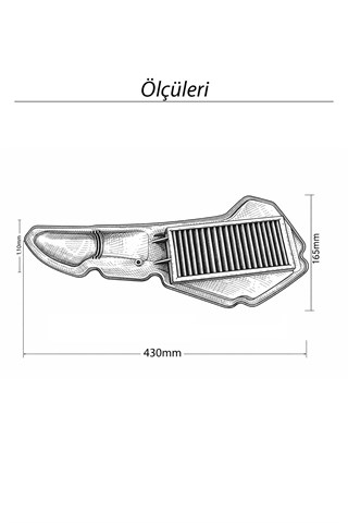 HONDA PCX Uyumlu PEMBE Temizlenebilir Performans Hava Filtresi (2021-2026)