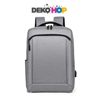 İş Seyahat Okul Laptop Notebook Ipad Sırt Çantası Usb Şarj Girişli Yeni Nesil Çanta AÇIK GRİ