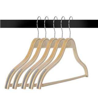 Kadın Ahşap Askı  Gömlek Pantolon Tişört Askısı Natural Renk 10 ADET