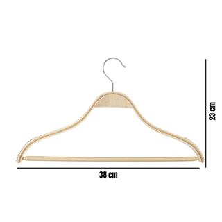 Kadın Ahşap Askı  Gömlek Pantolon Tişört Askısı Natural Renk 10 ADET