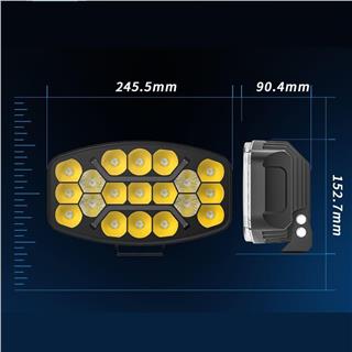 Kamyon Tır Traktör Off Road Jeep 10 inç Oval Sis Farı Çalışma Lambası 12-24 Volt Metal Kasa