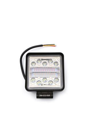 Kare Geri Vites Lambası 12v-24v 32ledli Geri-fren-sinyal 3 Fonksiyonlu Dm-4033-rxr