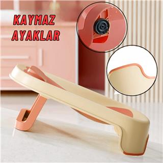 Katlanabilir Silikon Bebek Besleme ve Yıkama Banyo Oturağı Alt Değiştirme Sehpası Pembe