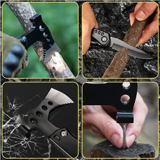 Katlanır Outdoor Profesyonel Balta Çakı Çekiç Bıçak Pense Kamp Piknik Doğa Çok Fonksiyonlu Alet Seti