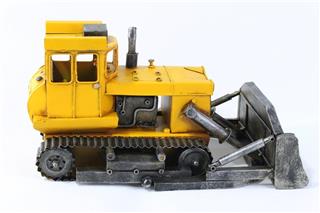 Klasik Dozer Vintage Caterpillar Metal Mascot