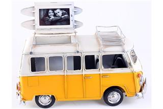 Klasik Nostalji Resimlik Dekoratif Retro Vosvos Kamp Aracı 2 Renk Seçenekli