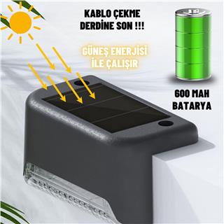 Köşebent Solar Güneş Enerjili Led Lamba ile Merdiven, Veranda ve Bahçenizde Dekoratif Aydınlatma