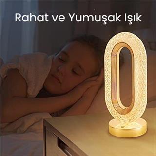 Kristal Elmas Dekoratif Masa Ve Gece Lambası Romantik Ambiyans Led