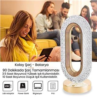 Kristal Elmas Dekoratif Masa Ve Gece Lambası Romantik Ambiyans Led