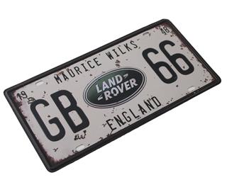 Land Rover Classic Dekorasyon Duvar Süsü Metal Retro Tabela 15X30