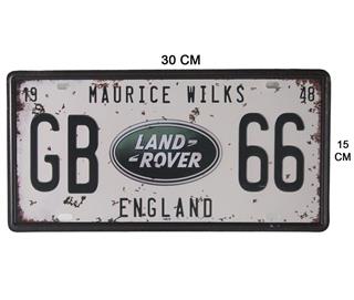 Land Rover Classic Dekorasyon Duvar Süsü Metal Retro Tabela 15X30