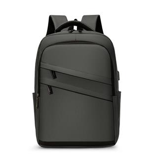 Laptop 15,6-16,1 İnç Uyumlu  Evrak ve İş Seyahati Sırt Çantası Usb Şarj Girişli Yeni Nesil Çanta GRİ