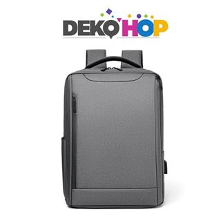 Laptop Notebook Ipad Sırt Çantası Yeni Nesil Usb Şarj Girişli Seyahat ve Günlük Eşya Taşıma Çantası GRİ