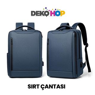 Laptop Notebook Ipad Sırt Çantası Yeni Nesil Usb Şarj Girişli Seyahat ve Günlük Eşya Taşıma Çantası