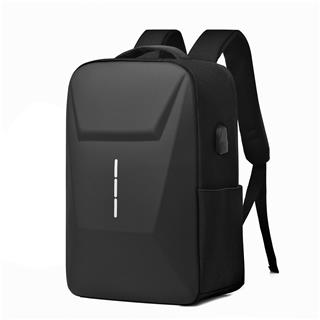 Laptop Sırt Çantası Usb Şarj Girişli Fermuar Kilitli Notebook Ipad ve Günlük Eşya Taşıma Çantası SİYAH 