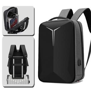 Laptop Sırt Çantası Usb Şarj Girişli iş Seyahat Su Geçirmez Notebook Ipad Ve Evrak Taşıma Çantası GRİ