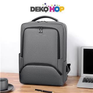 Laptop Sırt Çantası Yeni Nesil Usb Girişli Notebook Ipad ve Günlük Eşya Taşıma Çantası GRI 