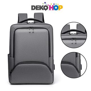 Laptop Sırt Çantası Yeni Nesil Usb Girişli Notebook Ipad ve Günlük Eşya Taşıma Çantası GRI 