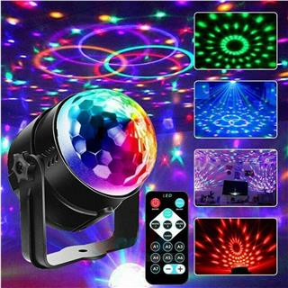 Led Disko Topu Parti Malzemesi Küre Kumandalı Renkli Rgb Işık Usb Girişli