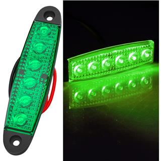 LED Sinyal Lambası Parmak LED 12V-24V 6 Ledli Su Geçirmez Etek Lamba Dorse Kamyon için 10 cm 10 Adet