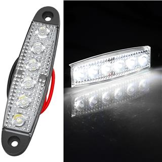 LED Sinyal Lambası Parmak LED 12V-24V 6 Ledli Su Geçirmez Etek Lamba Dorse Kamyon için 10 cm 10 Adet