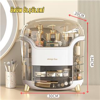 Makyaj Aksesuar, Fırça ve Takı Düzenleyici Makyaj Kutusu Çok Amaçlı Çekmeceli Kozmetik Organizer