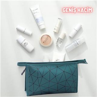 Makyaj Kozmetik Bakım Malzemesi Çantası Organizer Sıvı Dayanıklı Seyahat Çantası